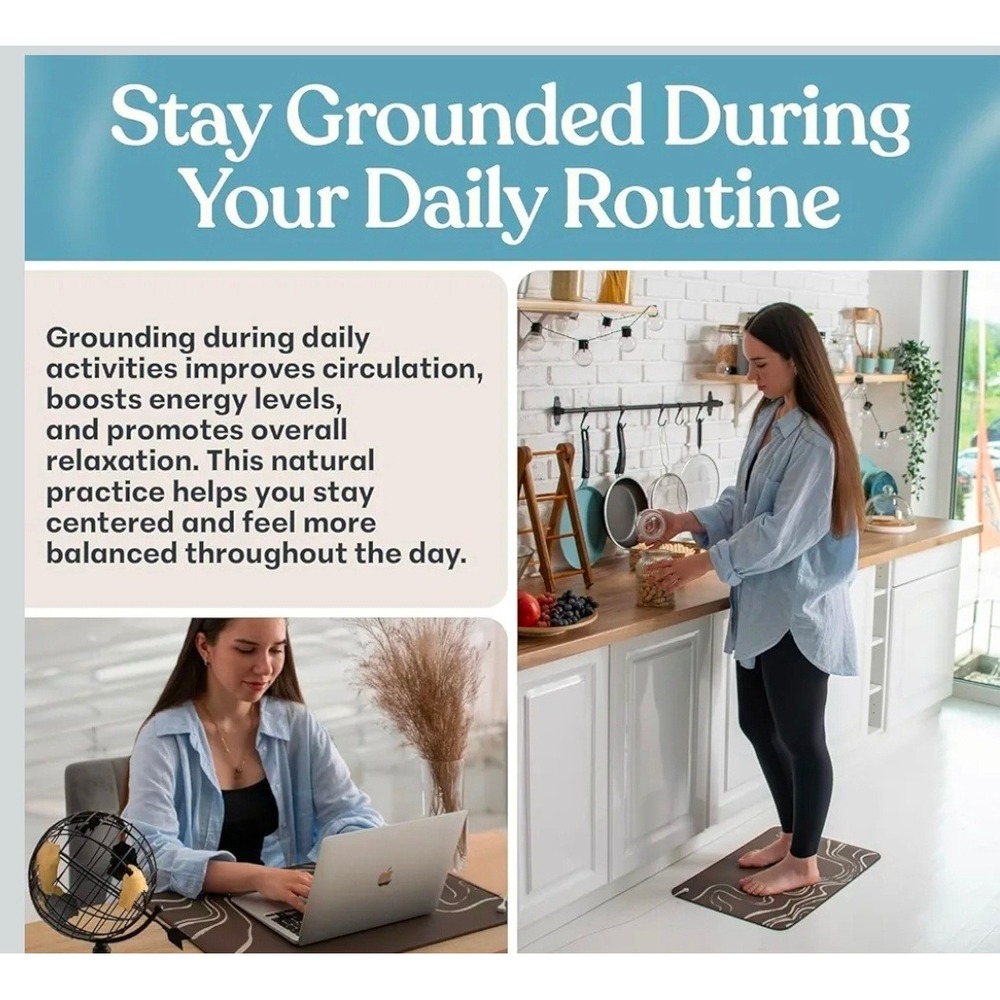 GAYA Grounding Mat Natural Flow with 15 Foot Cord Waterproof Portable Non Slip - Picture 11 of 12